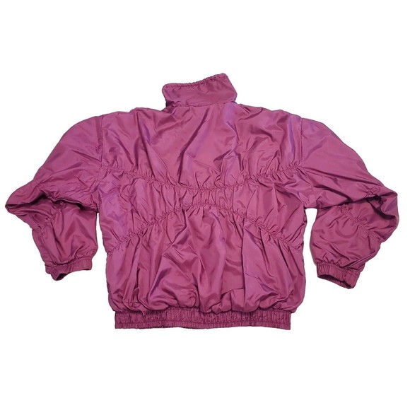 Rare Vintage Sergio Tacchini 70's Purple Track Batwing Womens Jacket Sz 8 Medium - Picture 10 of 13